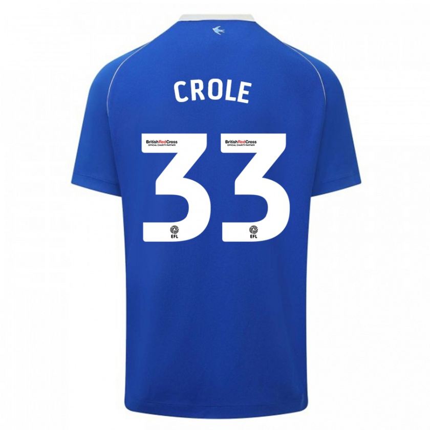 Kandiny Hombre Camiseta James Crole #33 Azul 1ª Equipación 2023/24 La Camisa Chile