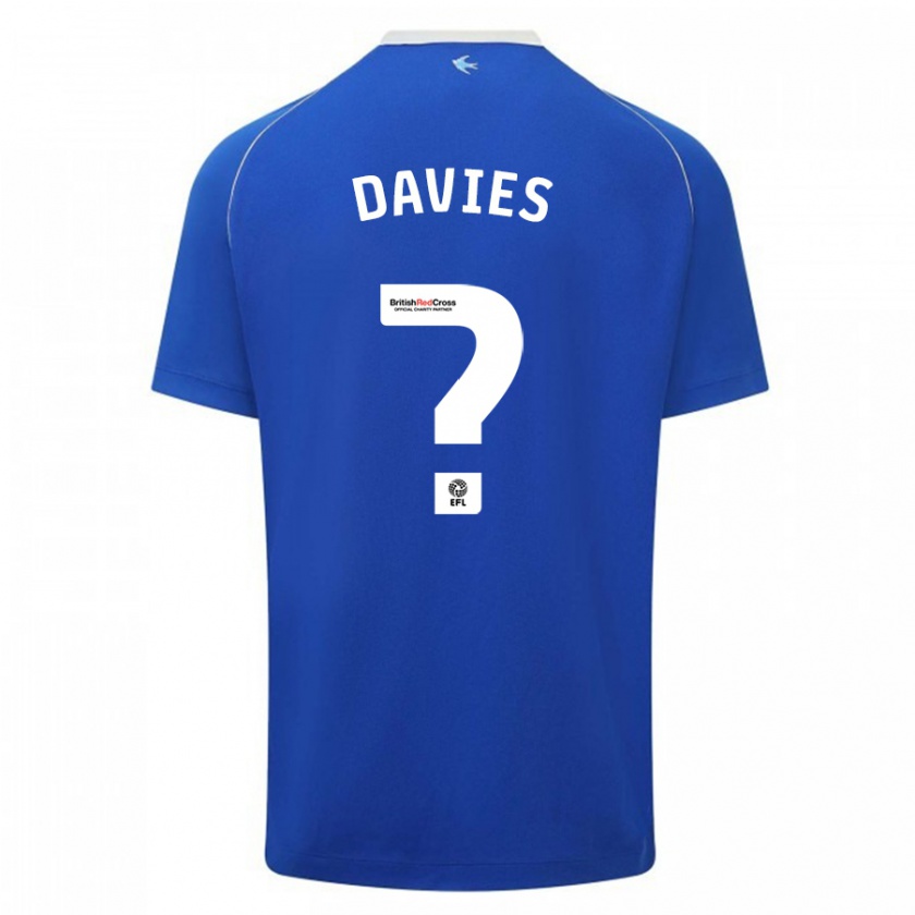 Kandiny Hombre Camiseta Jake Davies #0 Azul 1ª Equipación 2023/24 La Camisa Chile