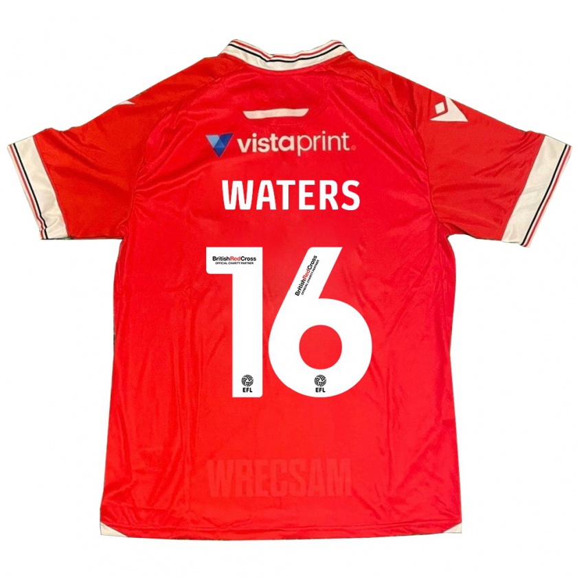 Kandiny Hombre Camiseta Billy Waters #16 Rojo 1ª Equipación 2023/24 La Camisa Chile