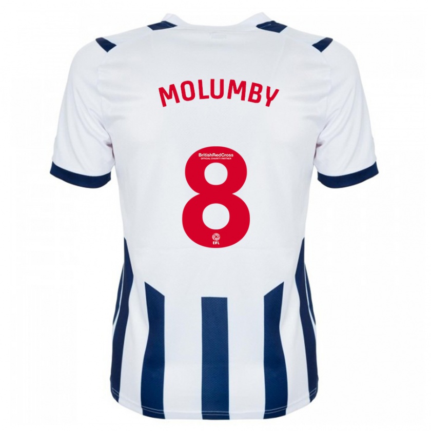 Kandiny Hombre Camiseta Jayson Molumby #8 Blanco 1ª Equipación 2023/24 La Camisa Chile