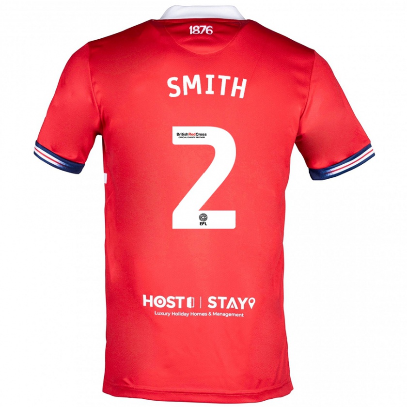 Kandiny Hombre Camiseta Tommy Smith #2 Rojo 1ª Equipación 2023/24 La Camisa Chile