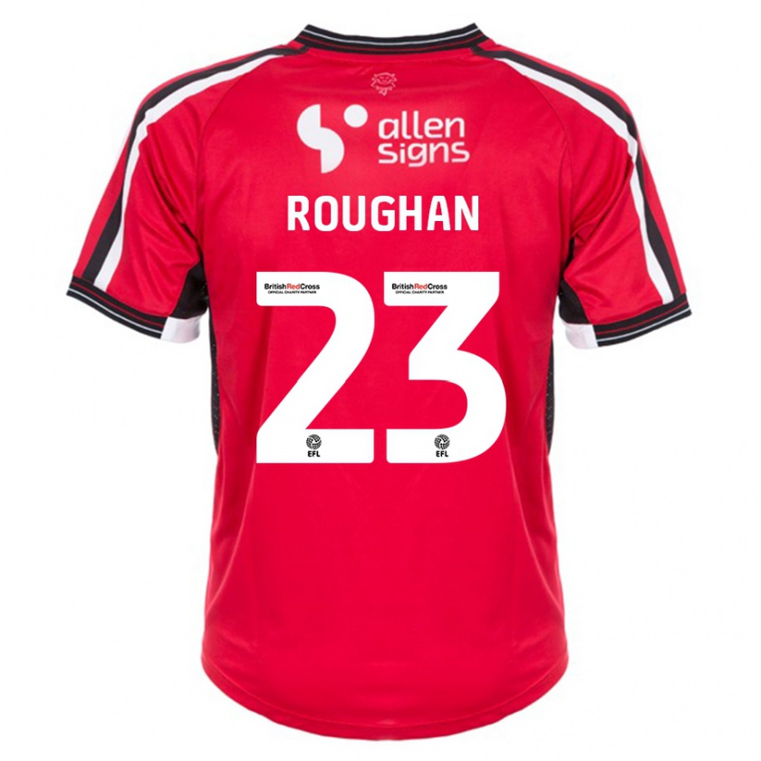 Kandiny Hombre Camiseta Sean Roughan #23 Rojo 1ª Equipación 2023/24 La Camisa Chile