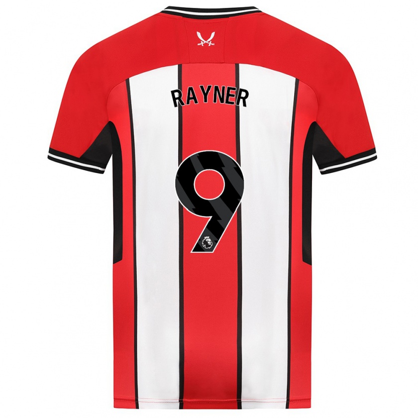 Kandiny Hombre Camiseta Rebecca Rayner #9 Rojo 1ª Equipación 2023/24 La Camisa Chile