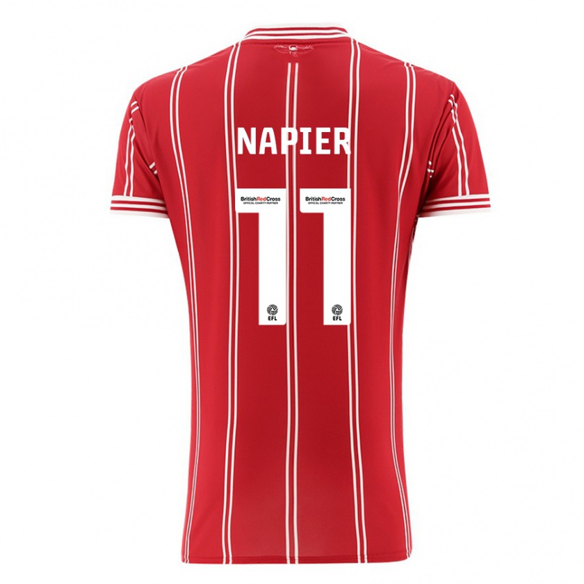 Kandiny Hombre Camiseta Jamie-Lee Napier #11 Rojo 1ª Equipación 2023/24 La Camisa Chile