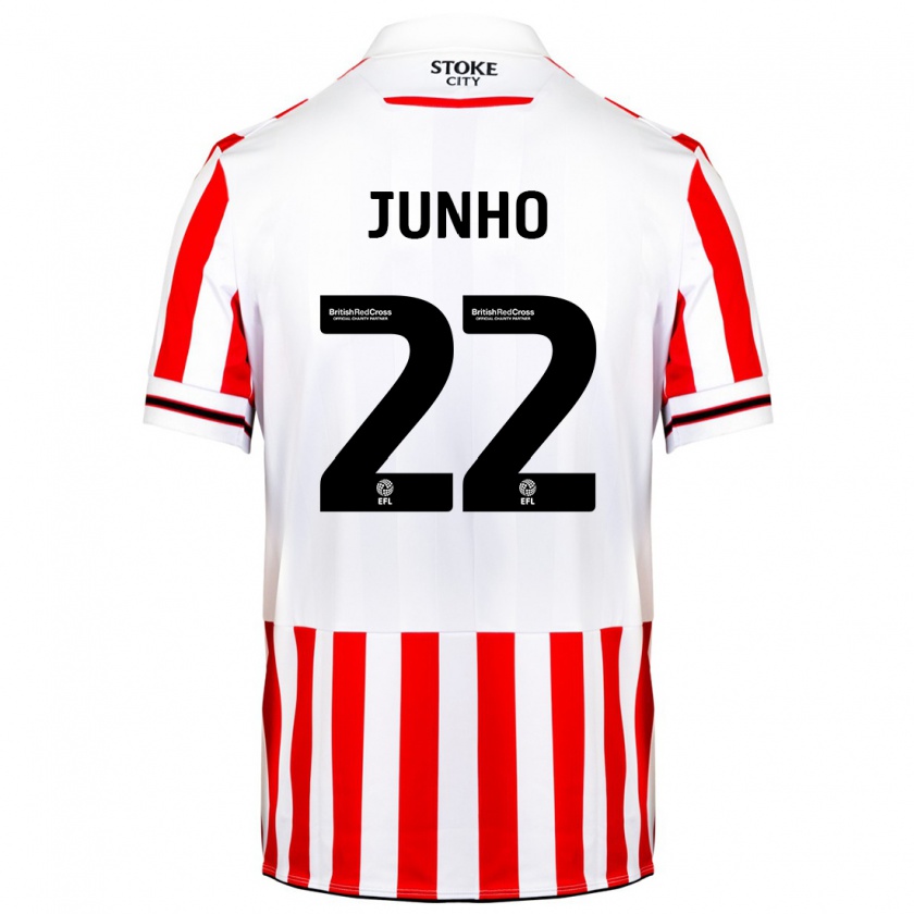 Kandiny Hombre Camiseta Joon-Ho Bae #22 Rojo Blanco 1ª Equipación 2023/24 La Camisa Chile