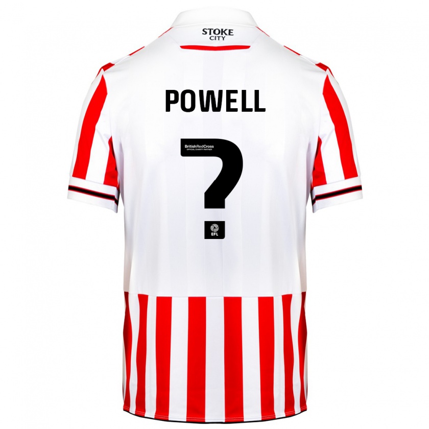 Kandiny Hombre Camiseta Owen Powell #0 Rojo Blanco 1ª Equipación 2023/24 La Camisa Chile