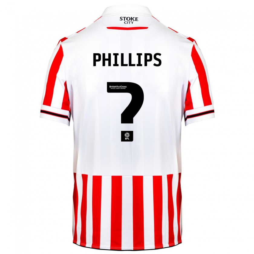 Kandiny Hombre Camiseta Sanchez Phillips #0 Rojo Blanco 1ª Equipación 2023/24 La Camisa Chile