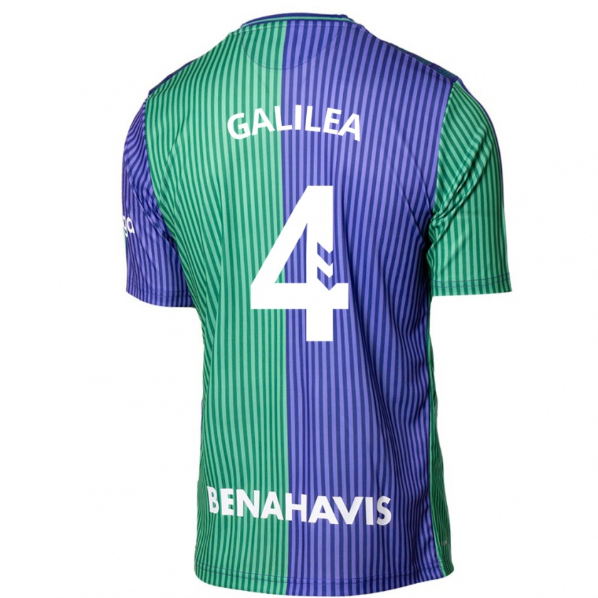 Kandiny Hombre Camiseta Einar Galilea #4 Verde Azul 2ª Equipación 2023/24 La Camisa Chile