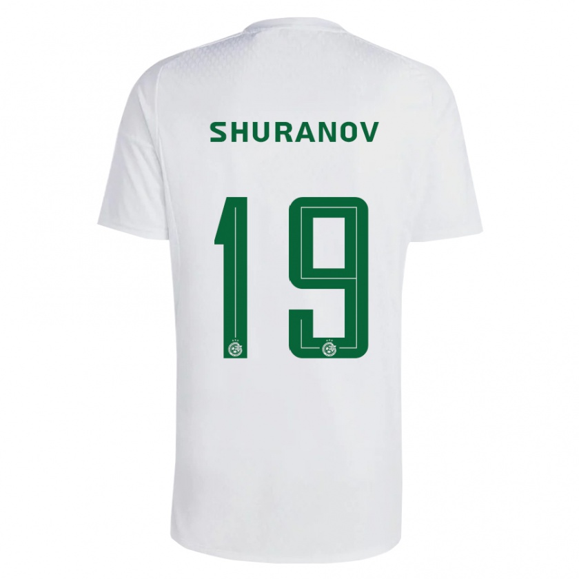 Kandiny Hombre Camiseta Erik Shuranov #19 Verde Azul 2ª Equipación 2023/24 La Camisa Chile