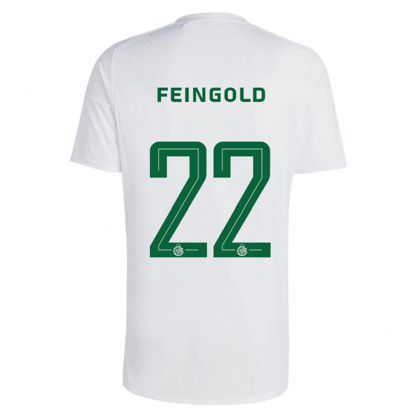 Kandiny Hombre Camiseta Ilay Feingold #22 Verde Azul 2ª Equipación 2023/24 La Camisa Chile