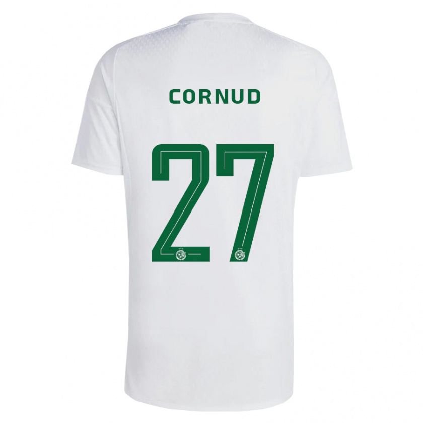 Kandiny Hombre Camiseta Pierre Cornud #27 Verde Azul 2ª Equipación 2023/24 La Camisa Chile