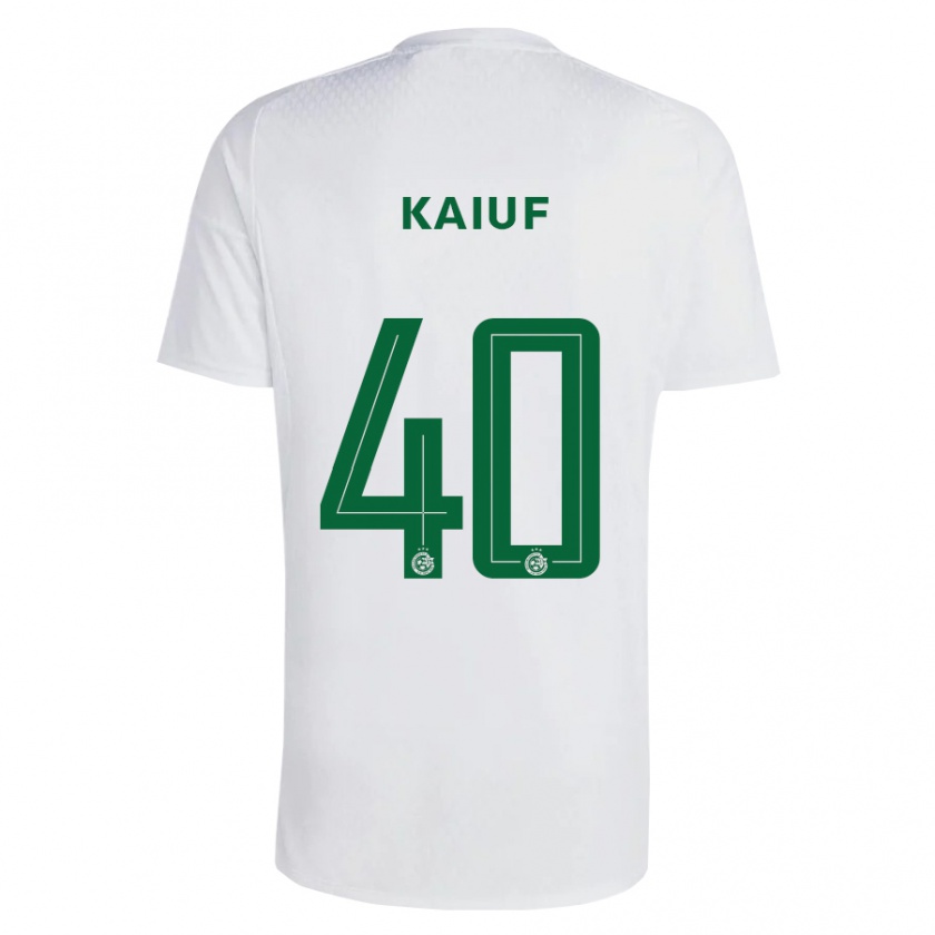 Kandiny Hombre Camiseta Sharif Kaiuf #40 Verde Azul 2ª Equipación 2023/24 La Camisa Chile