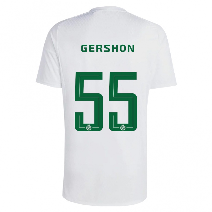 Kandiny Hombre Camiseta Rami Gershon #55 Verde Azul 2ª Equipación 2023/24 La Camisa Chile