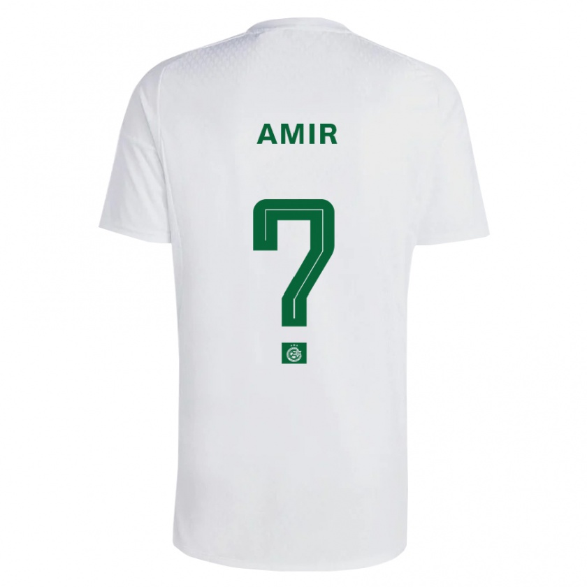 Kandiny Hombre Camiseta Elad Amir #0 Verde Azul 2ª Equipación 2023/24 La Camisa Chile