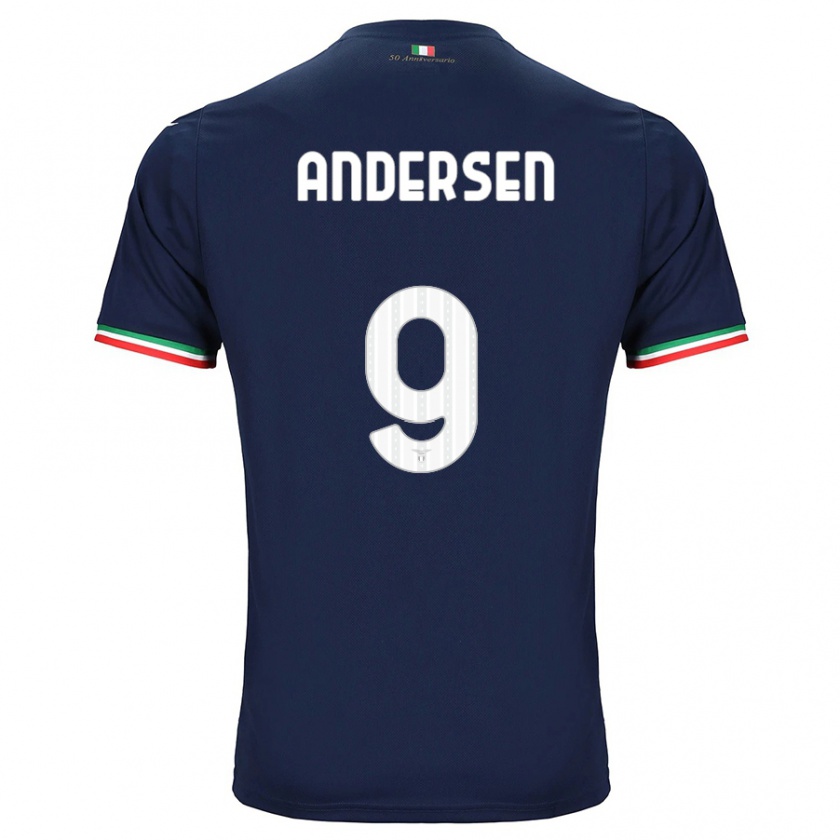 Kandiny Hombre Camiseta Signe Holt Andersen #9 Armada 2ª Equipación 2023/24 La Camisa Chile