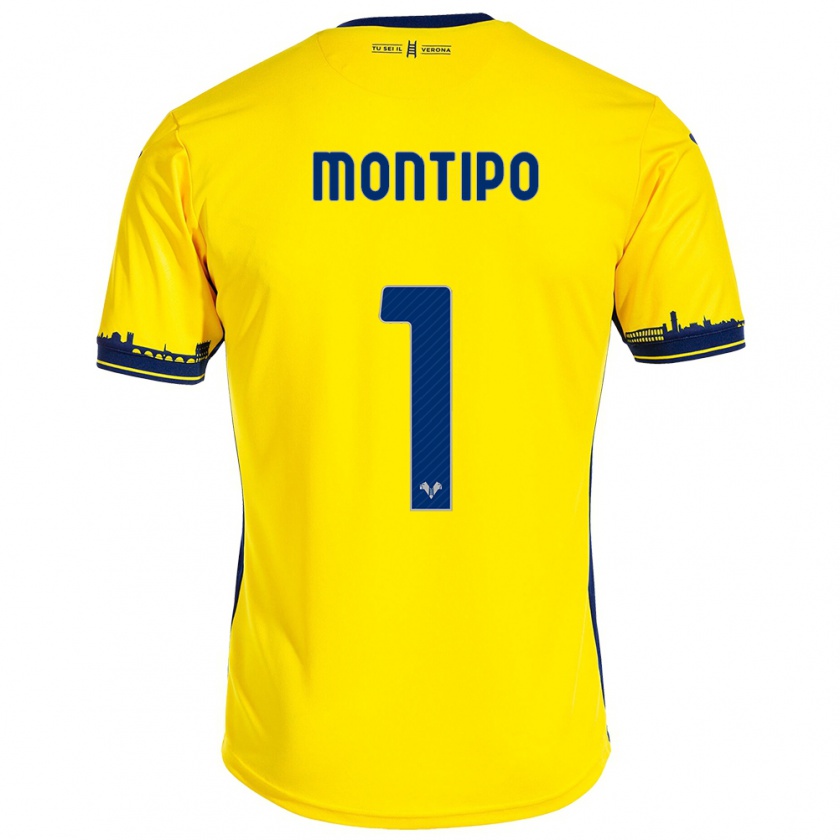 Kandiny Hombre Camiseta Lorenzo Montipò #1 Amarillo 2ª Equipación 2023/24 La Camisa Chile