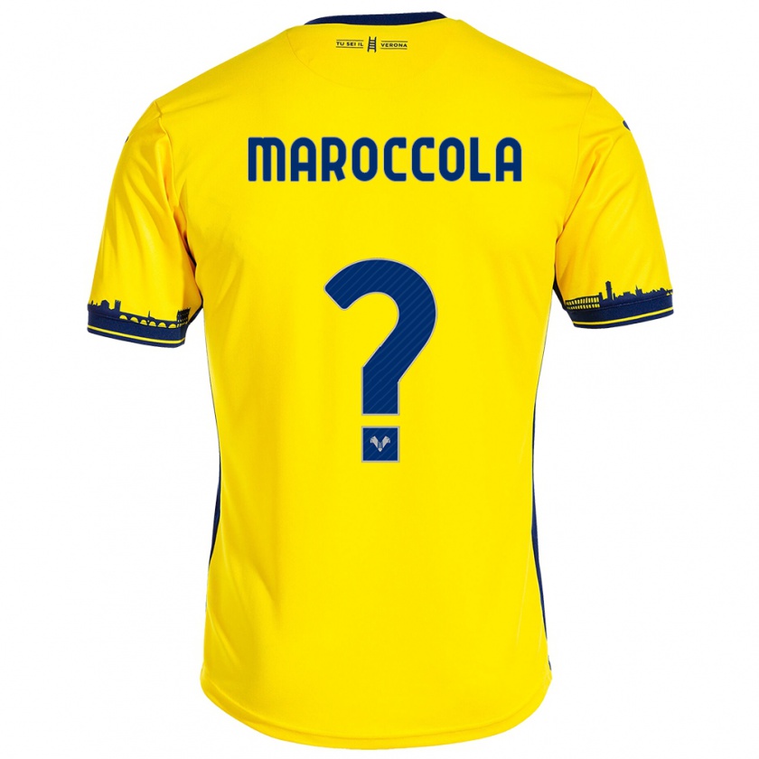 Kandiny Hombre Camiseta Francesco Maroccola #0 Amarillo 2ª Equipación 2023/24 La Camisa Chile