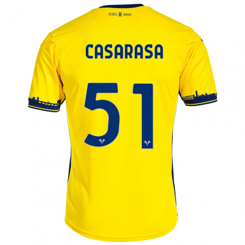 Kandiny Hombre Camiseta Asia Casarasa #51 Amarillo 2ª Equipación 2023/24 La Camisa Chile