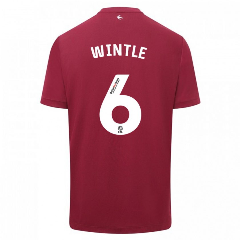 Kandiny Hombre Camiseta Ryan Wintle #6 Rojo 2ª Equipación 2023/24 La Camisa Chile