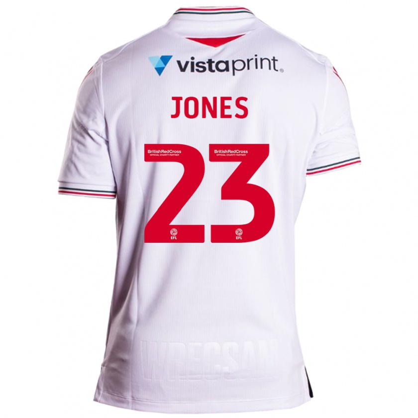 Kandiny Hombre Camiseta Ruby Jones #23 Blanco 2ª Equipación 2023/24 La Camisa Chile