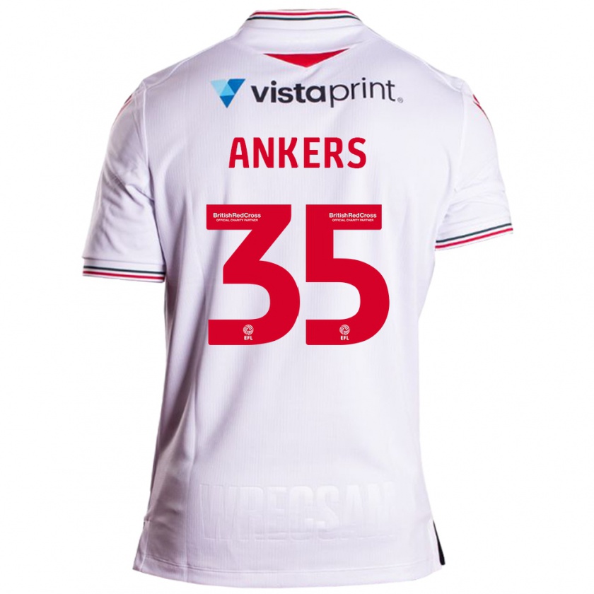 Kandiny Hombre Camiseta Chloe Ankers #35 Blanco 2ª Equipación 2023/24 La Camisa Chile