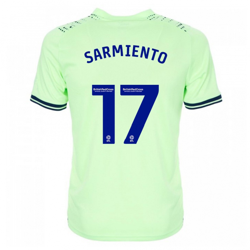 Kandiny Hombre Camiseta Jeremy Sarmiento #17 Armada 2ª Equipación 2023/24 La Camisa Chile