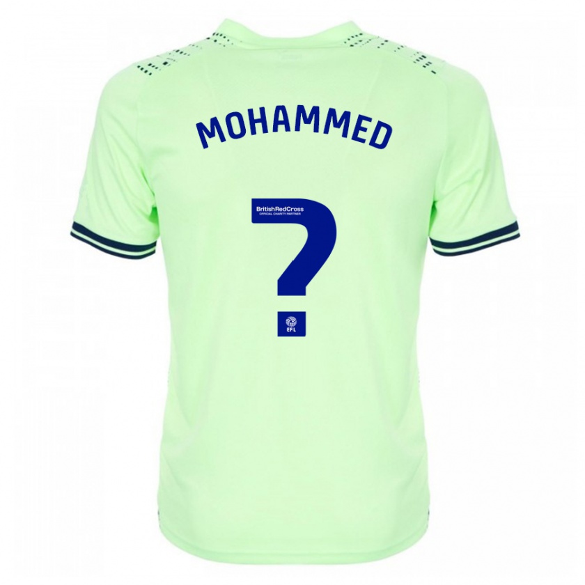 Kandiny Hombre Camiseta Jamal Mohammed #0 Armada 2ª Equipación 2023/24 La Camisa Chile