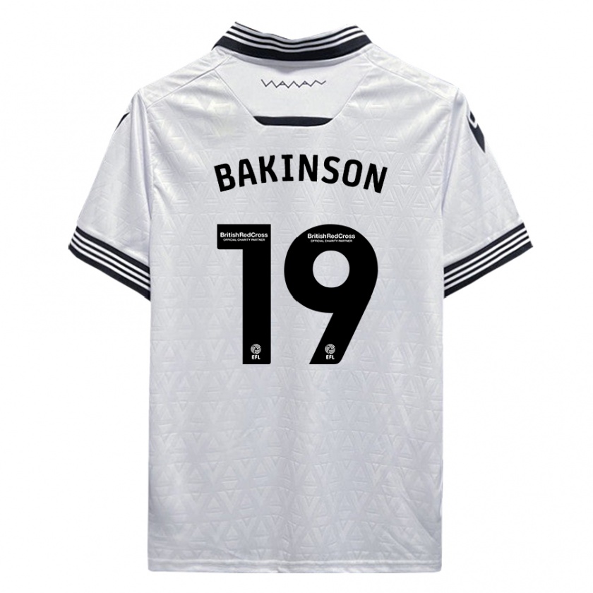 Kandiny Hombre Camiseta Tyreeq Bakinson #19 Blanco 2ª Equipación 2023/24 La Camisa Chile