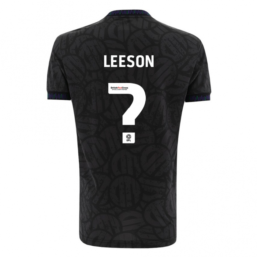 Kandiny Hombre Camiseta Harry Leeson #0 Negro 2ª Equipación 2023/24 La Camisa Chile