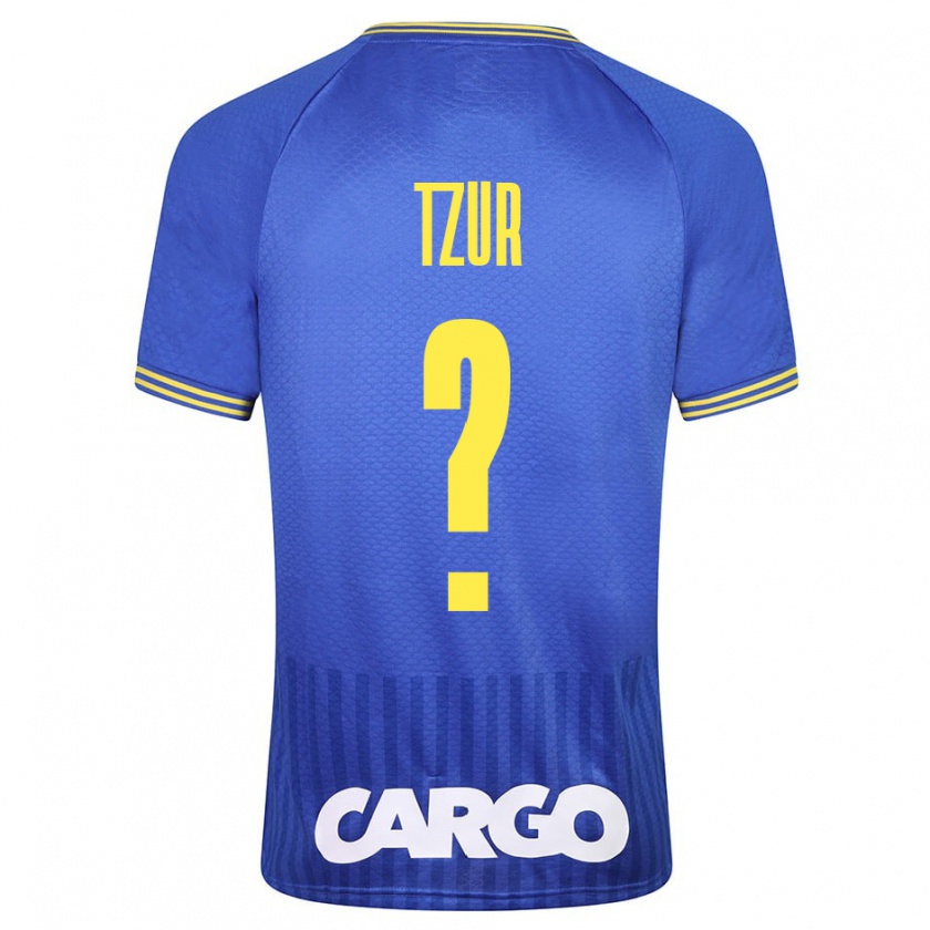 Kandiny Hombre Camiseta Amit Tzur #0 Azul 2ª Equipación 2023/24 La Camisa Chile