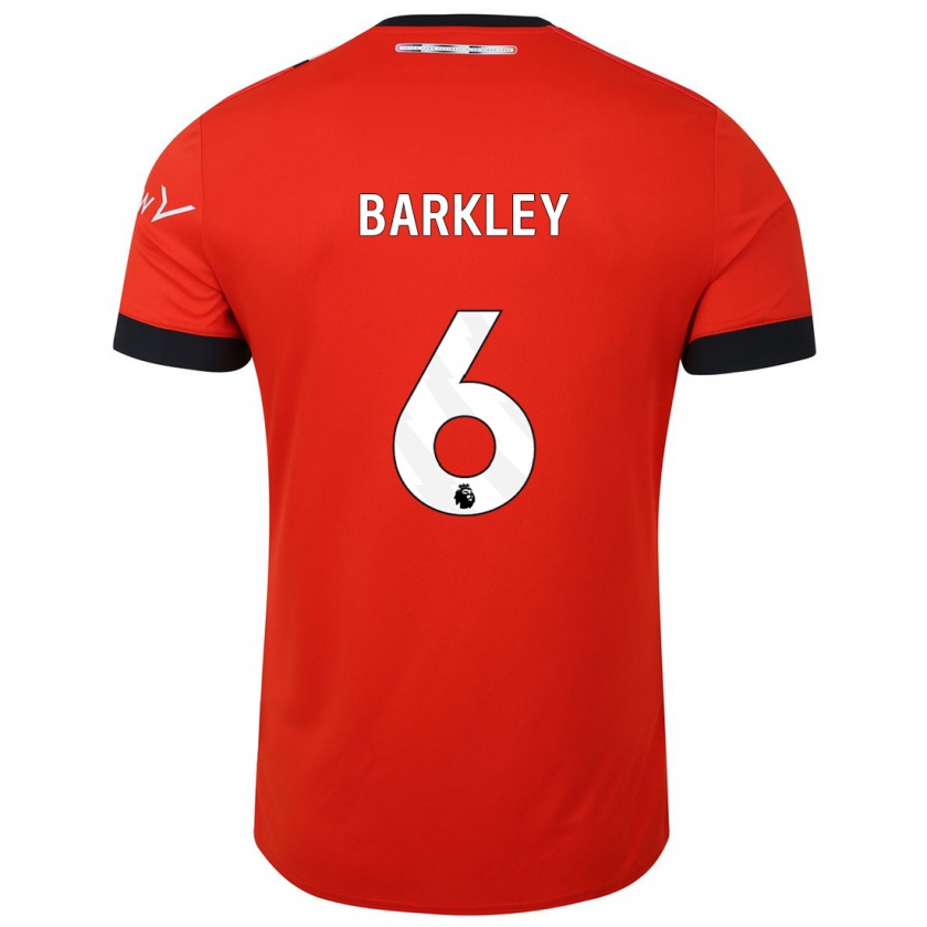 Kandiny Mujer Camiseta Ross Barkley #6 Rojo 1ª Equipación 2023/24 La Camisa Chile