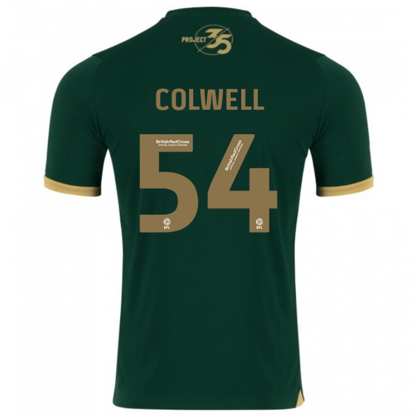 Kandiny Mujer Camiseta Lewis Colwell #54 Verde 1ª Equipación 2023/24 La Camisa Chile