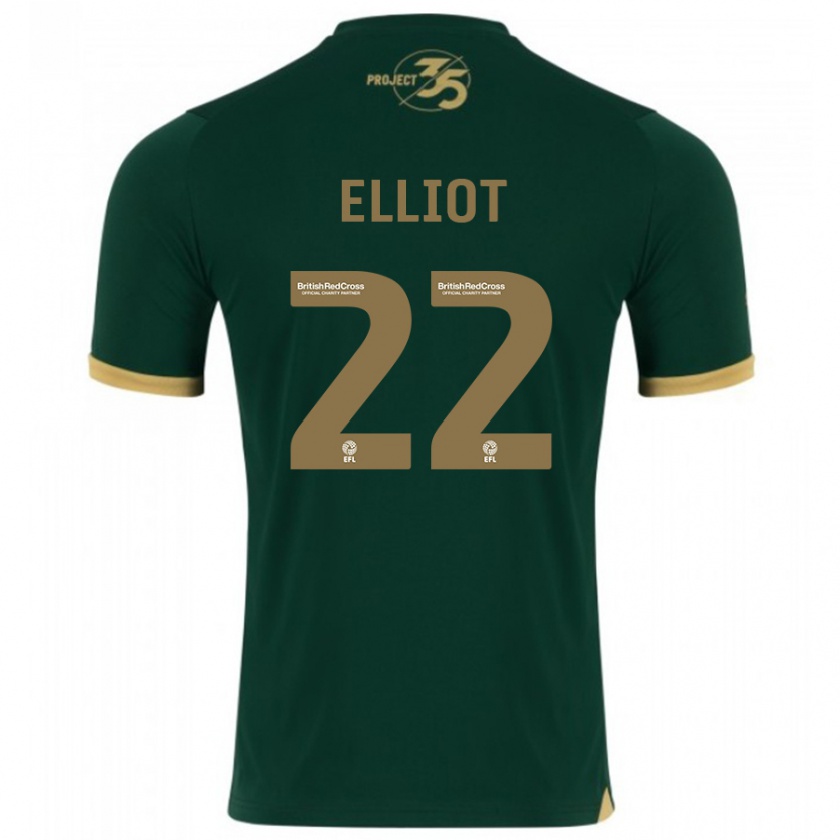 Kandiny Mujer Camiseta Emily Elliot #22 Verde 1ª Equipación 2023/24 La Camisa Chile