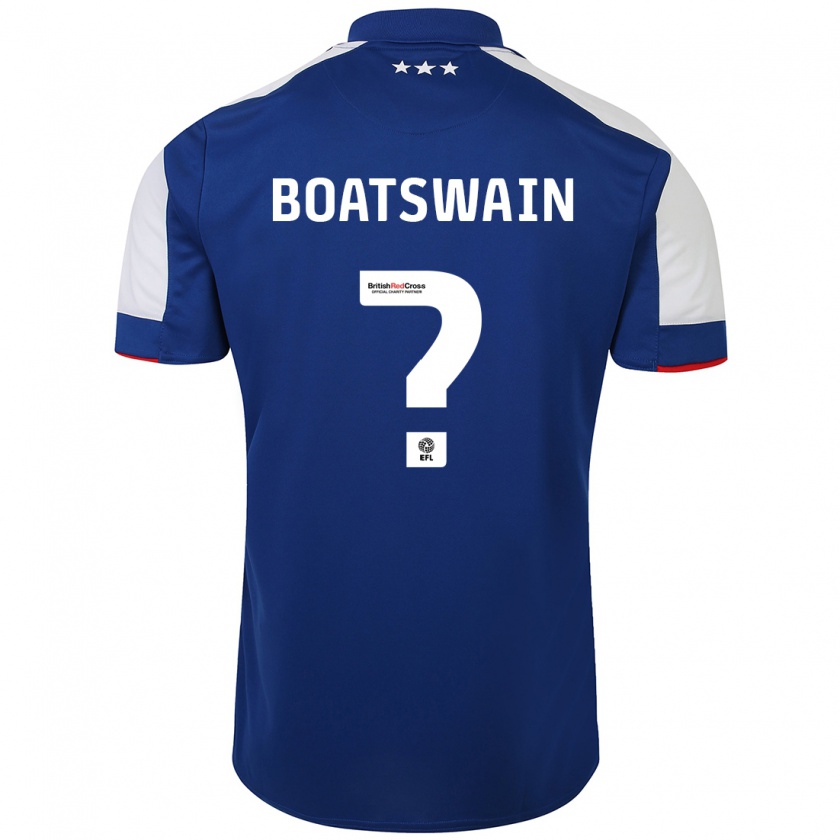 Kandiny Mujer Camiseta Ashley Boatswain #0 Azul 1ª Equipación 2023/24 La Camisa Chile