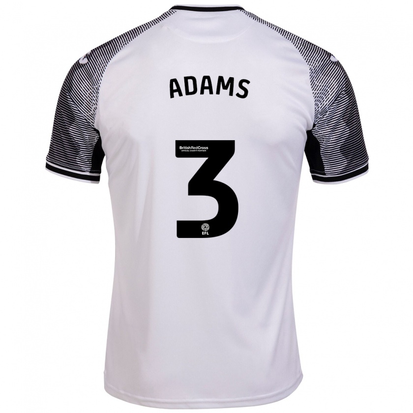 Kandiny Mujer Camiseta Sarah Adams #3 Blanco 1ª Equipación 2023/24 La Camisa Chile