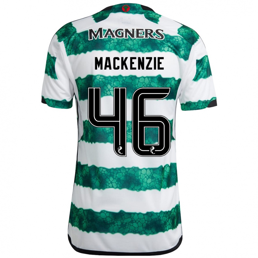 Kandiny Mujer Camiseta Magnus Mackenzie #46 Verde 1ª Equipación 2023/24 La Camisa Chile