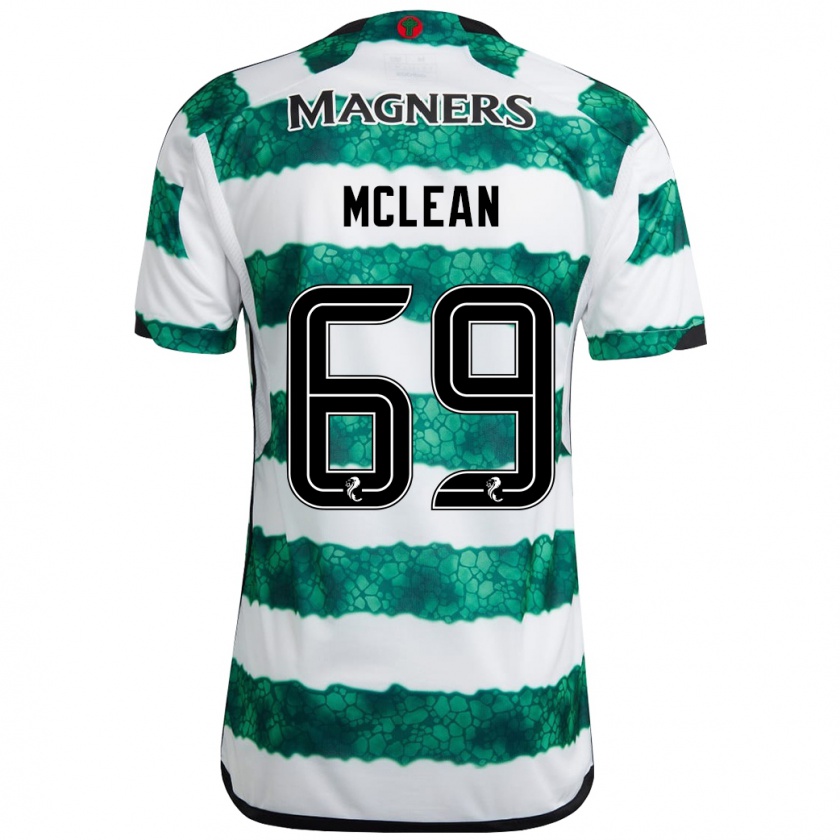 Kandiny Mujer Camiseta Kai Mclean #69 Verde 1ª Equipación 2023/24 La Camisa Chile