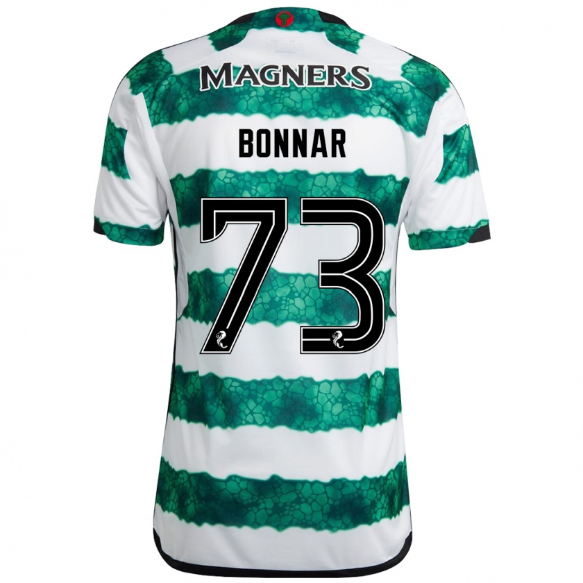 Kandiny Mujer Camiseta Jude Bonnar #73 Verde 1ª Equipación 2023/24 La Camisa Chile