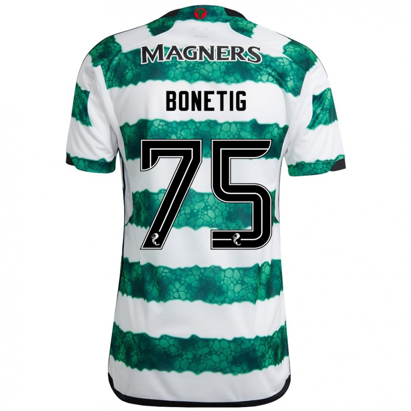 Kandiny Mujer Camiseta Liam Bonetig #75 Verde 1ª Equipación 2023/24 La Camisa Chile