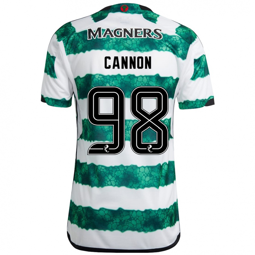 Kandiny Mujer Camiseta Aidan Cannon #98 Verde 1ª Equipación 2023/24 La Camisa Chile