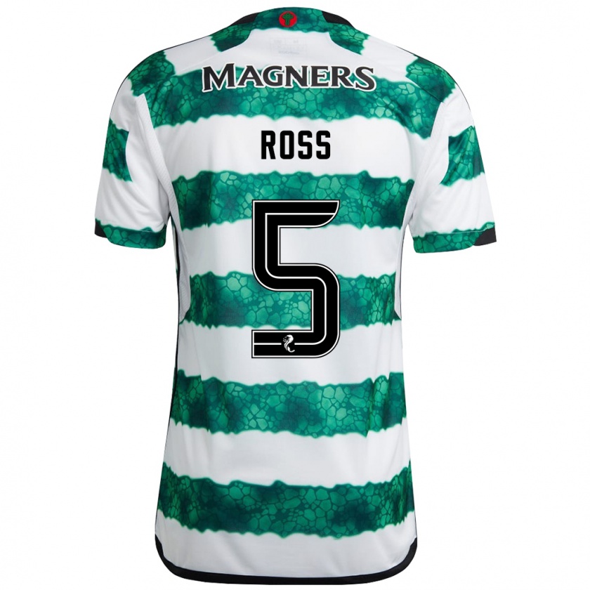 Kandiny Mujer Camiseta Natalie Ross #5 Verde 1ª Equipación 2023/24 La Camisa Chile