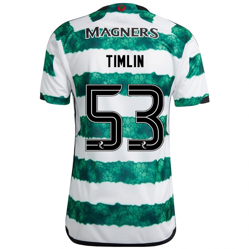 Kandiny Mujer Camiseta Sophie Timlin #53 Verde 1ª Equipación 2023/24 La Camisa Chile