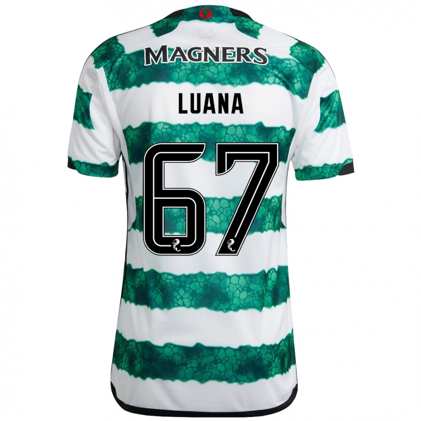 Kandiny Mujer Camiseta Luana Muñoz #67 Verde 1ª Equipación 2023/24 La Camisa Chile