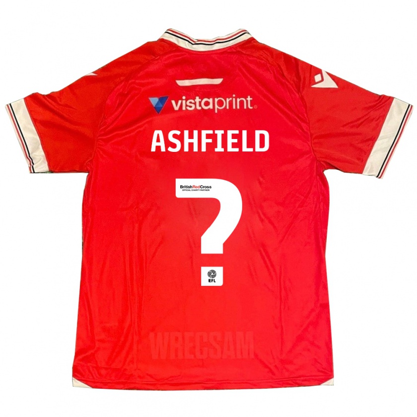 Kandiny Mujer Camiseta Harry Ashfield #0 Rojo 1ª Equipación 2023/24 La Camisa Chile
