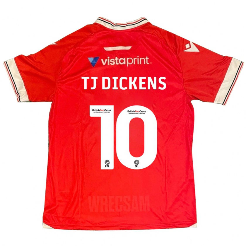 Kandiny Mujer Camiseta Tonicha Tj Dickens #10 Rojo 1ª Equipación 2023/24 La Camisa Chile