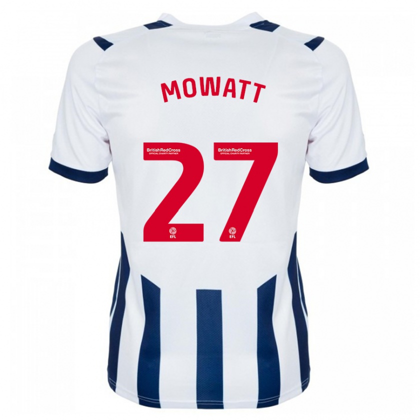 Kandiny Mujer Camiseta Alex Mowatt #27 Blanco 1ª Equipación 2023/24 La Camisa Chile