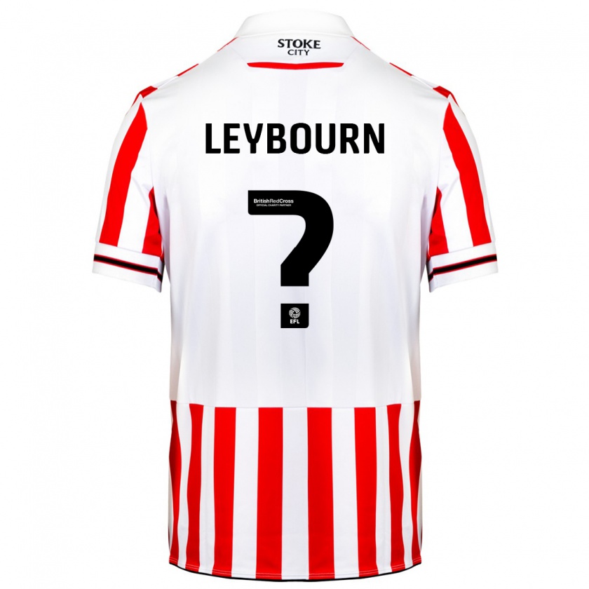 Kandiny Mujer Camiseta Charlie Leybourn #0 Rojo Blanco 1ª Equipación 2023/24 La Camisa Chile