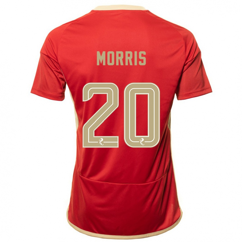 Kandiny Mujer Camiseta Shayden Morris #20 Rojo 1ª Equipación 2023/24 La Camisa Chile