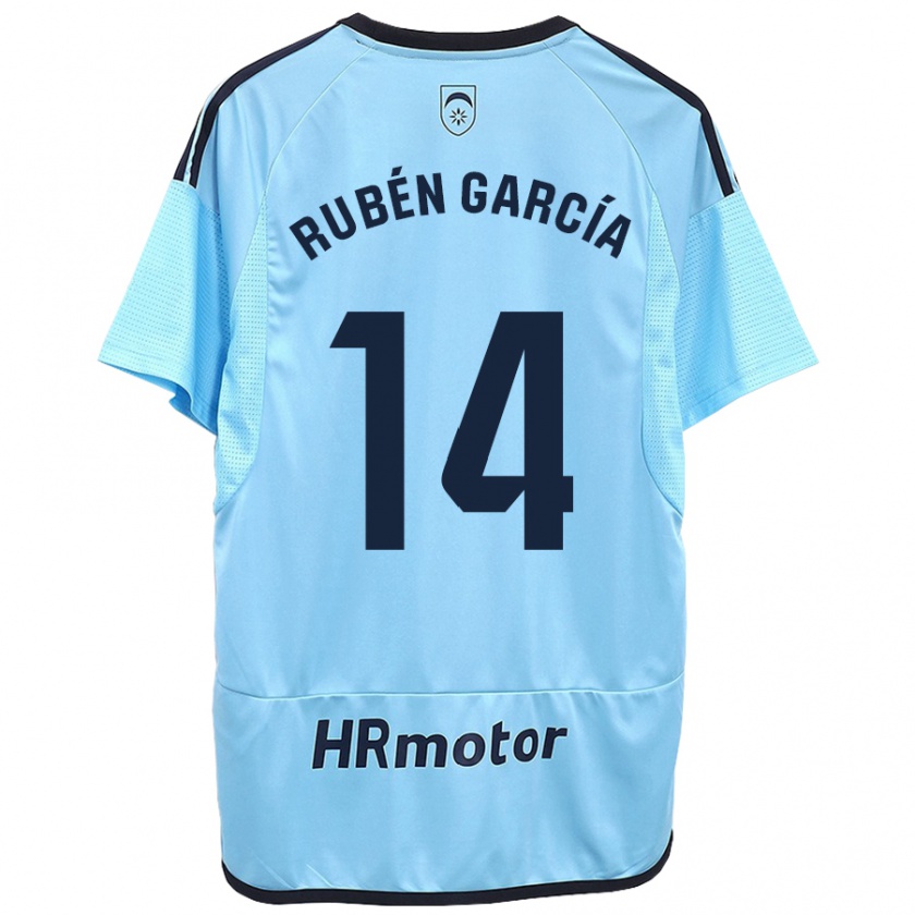 Kandiny Mujer Camiseta Rubén García #14 Azul 2ª Equipación 2023/24 La Camisa Chile