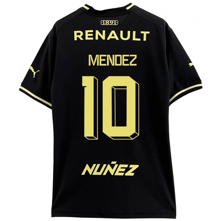Kandiny Mujer Camiseta Kevin Méndez #10 Negro 2ª Equipación 2023/24 La Camisa Chile